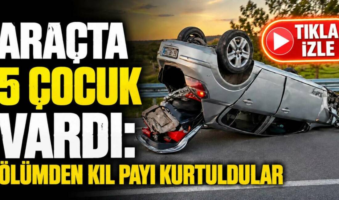 Aksaray’ın Gülağaç ilçesinde sürücüsünün direksiyon hakimiyetini kaybettiği otomobil orta refüje