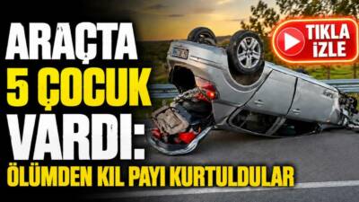 Aksaray’ın Gülağaç ilçesinde sürücüsünün direksiyon hakimiyetini kaybettiği otomobil orta refüje