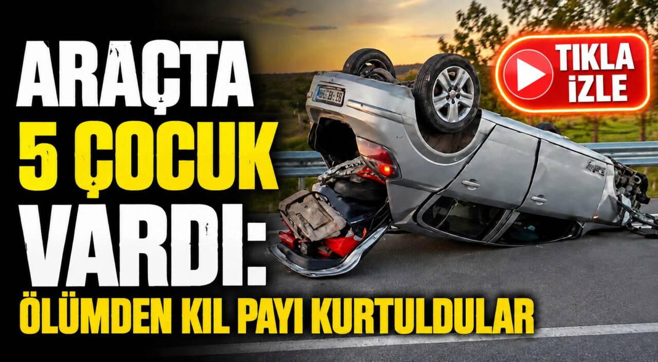 Aksaray’ın Gülağaç ilçesinde sürücüsünün direksiyon hakimiyetini kaybettiği otomobil orta refüje