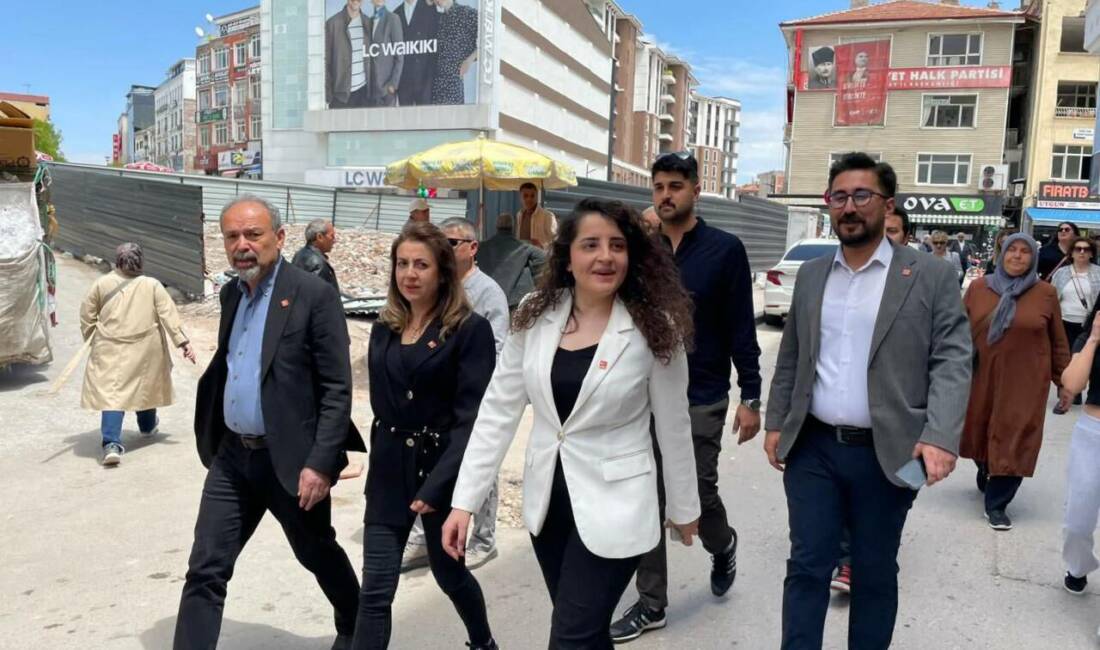 CHP Aksaray teşkilatı, Büyük Bölcek Caddesi’nde faaliyet gösteren esnafları ziyaret
