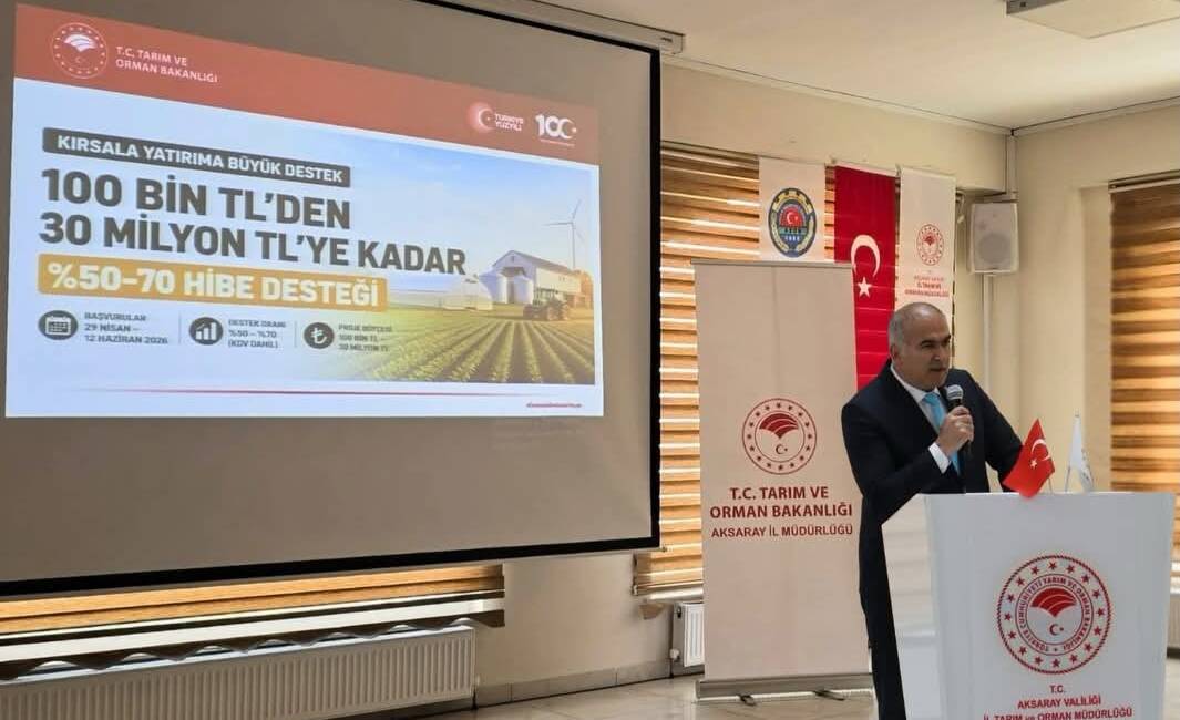 Kırsal kalkınma destekleri için bilgilendirme toplantıları sürüyor Aksaray’da 2026 Yılı Kırsal Kalkınma Yatırımları Destekleme Programı kapsamında üreticilere