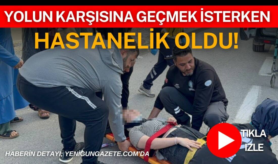 Aksaray’da yolun karşısına geçmek isteyen 18 yaşındaki gence otomobil çarptı.