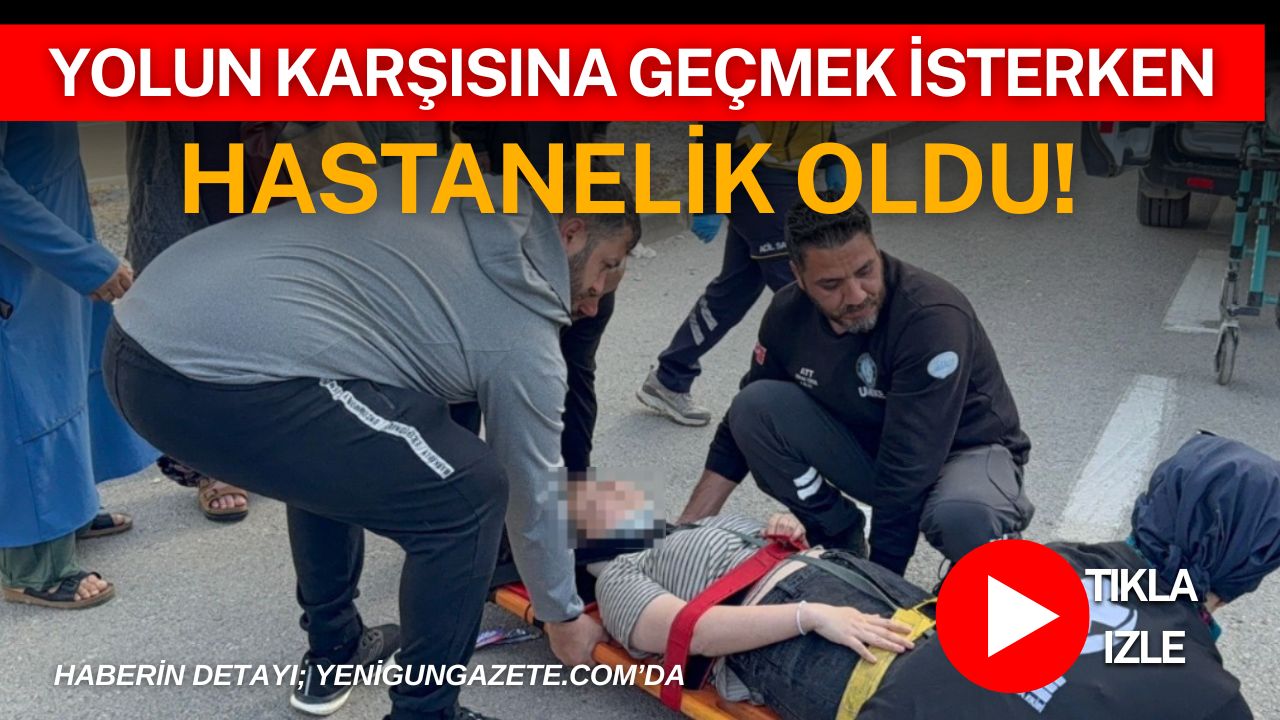 Aksaray’da yolun karşısına geçmek isteyen 18 yaşındaki gence otomobil çarptı.
