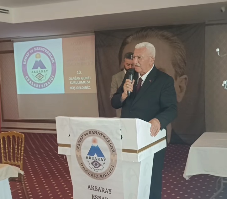 Aksaray’da esnaf birliği genel kurulu bugün başladı. Tek aday Veysel