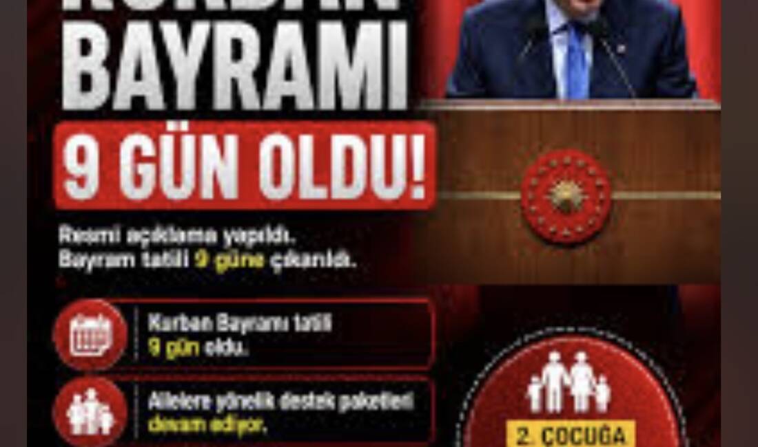 Cumhurbaşkanı Erdoğan, kabine toplantısı sonrası 2026 Kurban Bayramı tatilinin 9