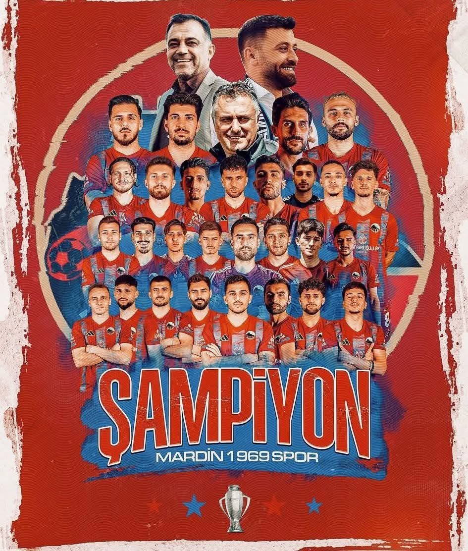 Diyarbakır’daki finalde Muşspor’u 2-1 mağlup eden Mardinspor, kırmızı gruptan