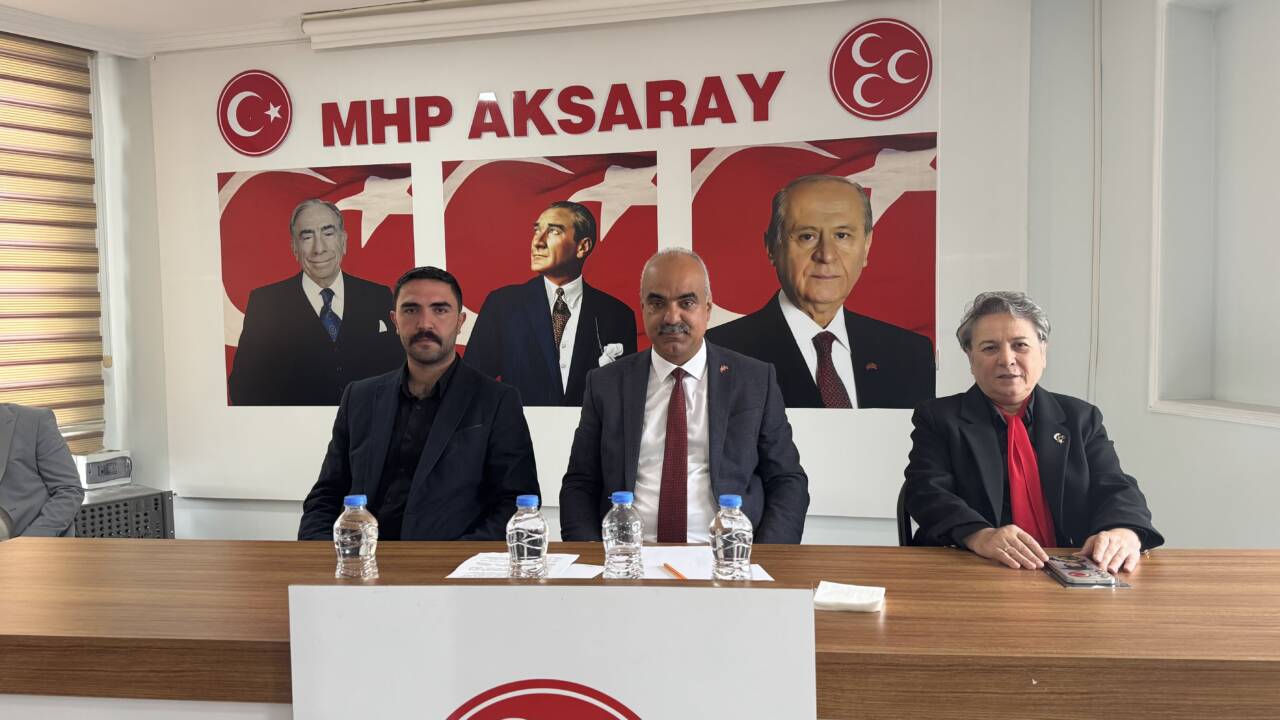 MHP Aksaray İl Başkanlığı’ndaki bayramlaşma programında birlik, kardeşlik ve “Terörsüz