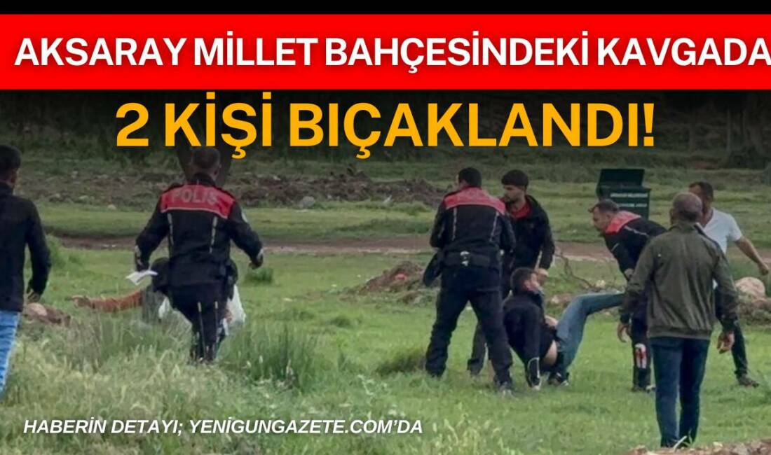 Millet bahçesi bölgesinde iki grup arasında çıkan tartışma bıçaklı kavgaya