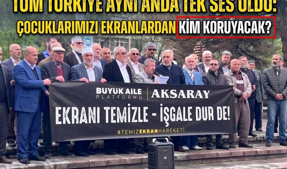 Temiz Ekran Hareketi 81 İlde Aksaray’da da eş zamanlı yapıldı.