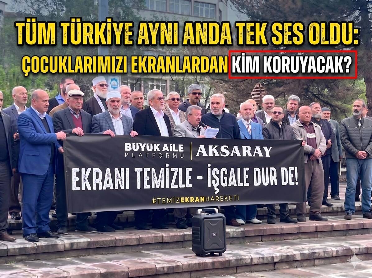 Temiz Ekran Hareketi 81 İlde Aksaray’da da eş zamanlı yapıldı.