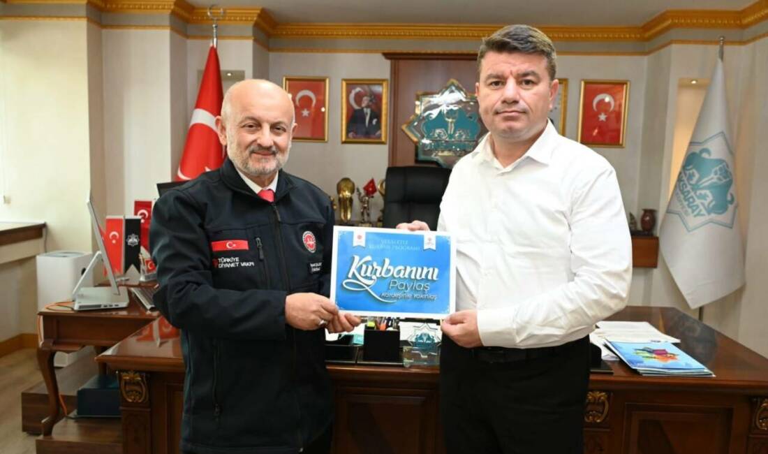 Aksaray Belediye Başkanı Dr. Evren Dinçer, 2026 vekâleten kurban bağışını
