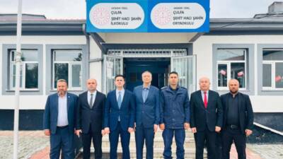 Eskil’de köy ve mahalle ziyaretlerini sürdüren Kaymakam Taha Soydaş, Çulfa