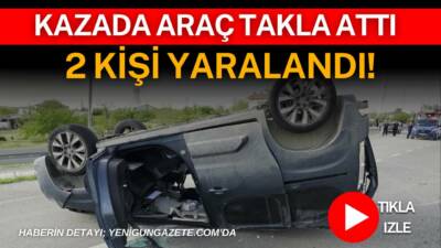 Aksaray’da iki otomobilin çarpışması sonucu meydana gelen trafik kazasında bir