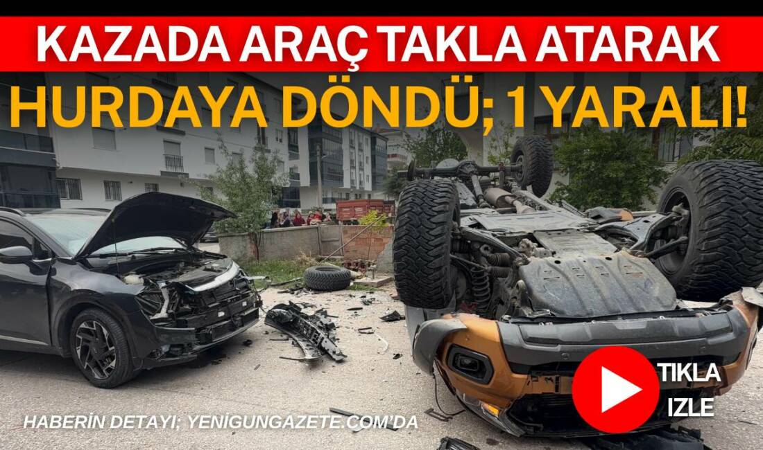 Aksaray’ın Coğlaki Mahallesi’nde cip ile otomobilin çarpıştığı trafik kazasında 1