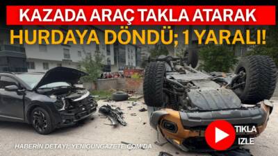 Aksaray’ın Coğlaki Mahallesi’nde cip ile otomobilin çarpıştığı trafik kazasında 1