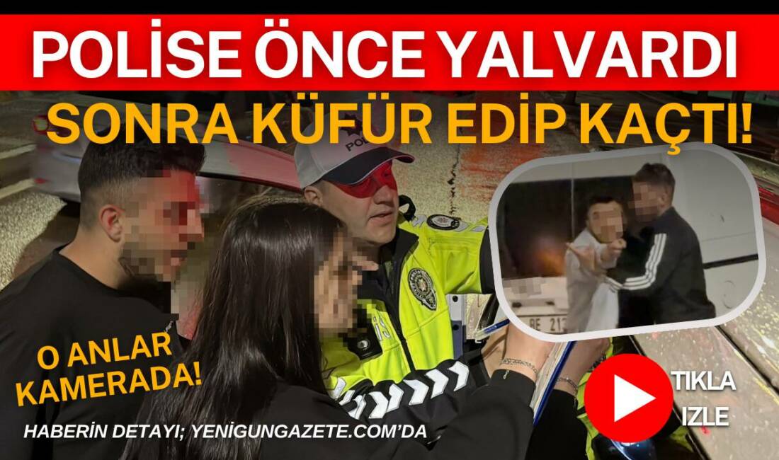 Aksaray’da helezonu kesik ve camları filmli araçla polisin uygulamasına takılan
