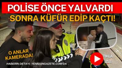 Aksaray’da helezonu kesik ve camları filmli araçla polisin uygulamasına takılan
