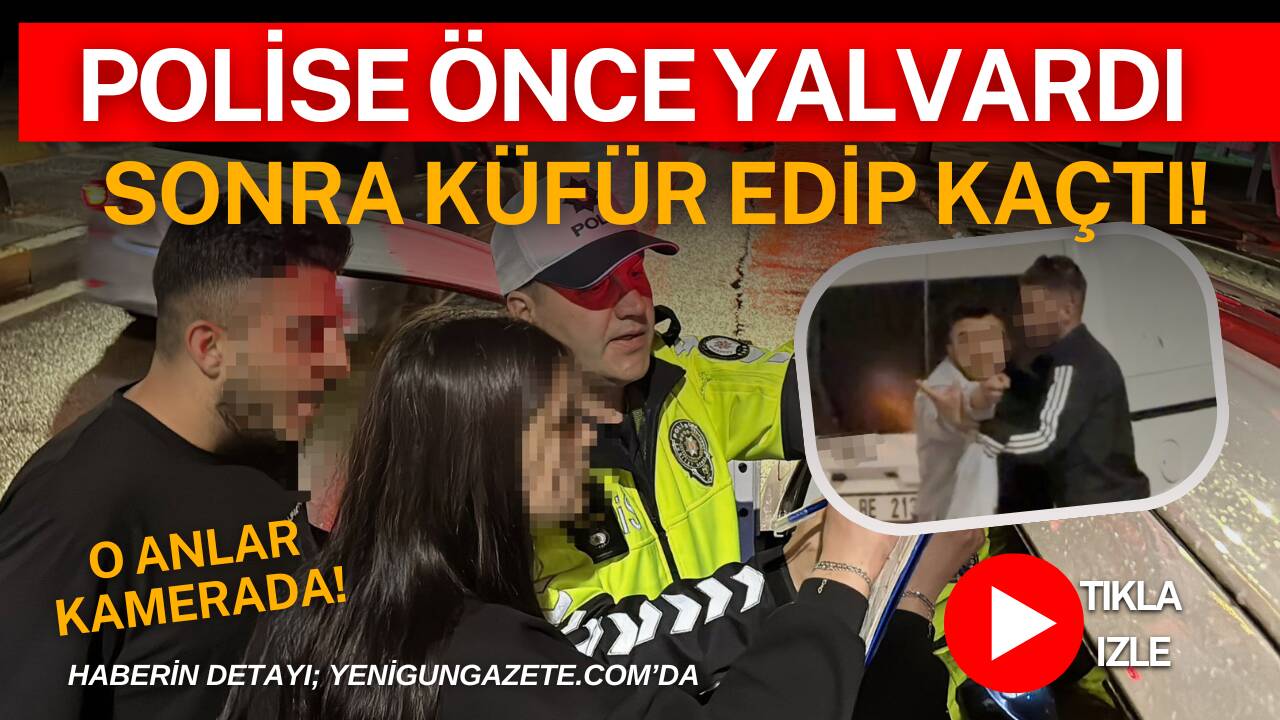 Aksaray’da helezonu kesik ve camları filmli araçla polisin uygulamasına takılan