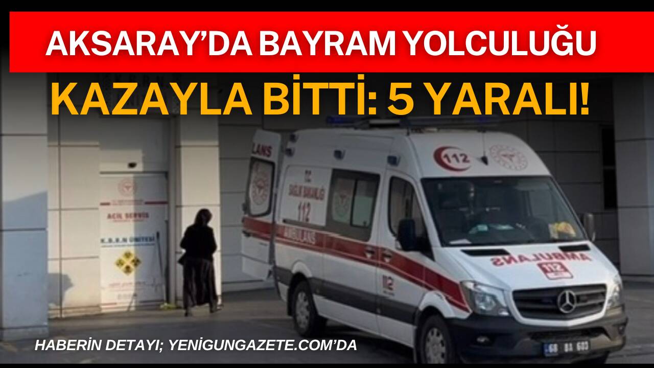 Aksaray-Ankara karayolunda bayram tatiline giden ailenin bulunduğu otomobil kontrolden çıktı.