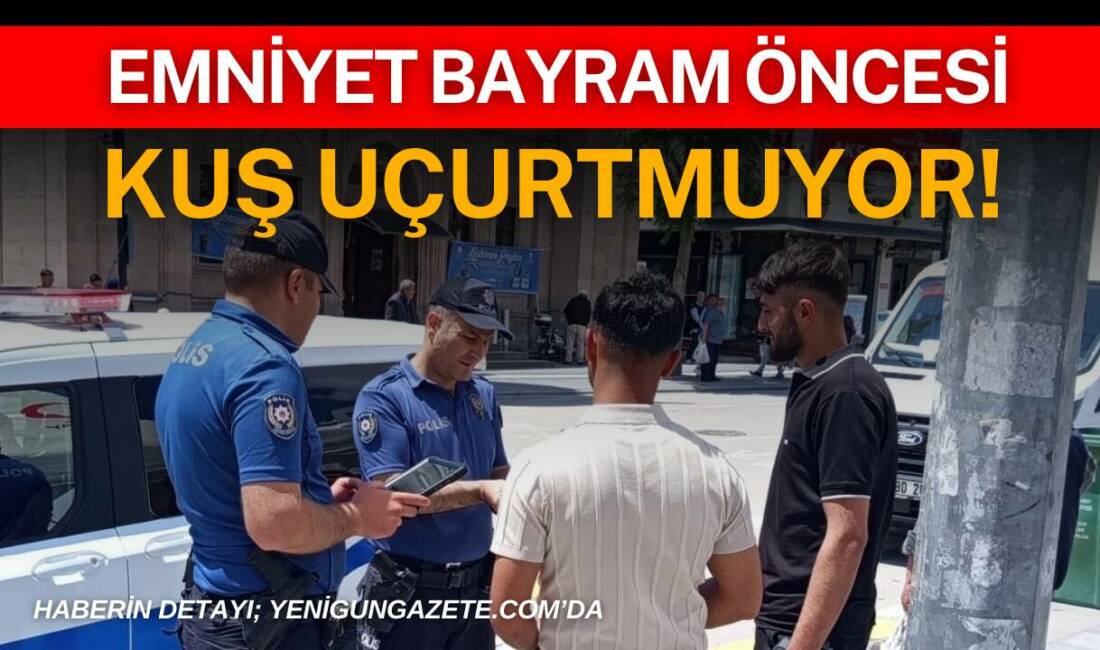 Aksaray’da bayram öncesi hayvan pazarı, mezarlık, meydan, AVM çevreleri ve