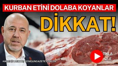 Kurban Bayramı'nda kurbanlıkların kesiminin ardından hemen dolaplara alınan etlerin kalitesinin