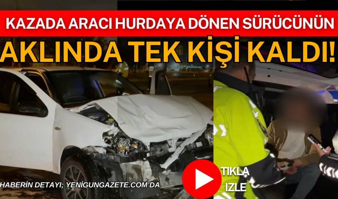 Aksaray’da alkol aldıktan sonra direksiyon başına geçip park halindeki araca