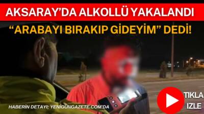 Aksaray’da rutin denetimde 0.79 promil alkollü çıkan sürücüye 25 bin