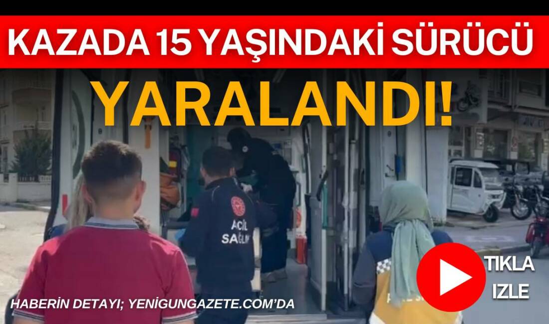 Kazada 15 yaşındaki sürücü yaralandı! Aksaray’da otomobil ile bisikletin çarpıştığı kazada 15 yaşındaki sürücü yaralandı,