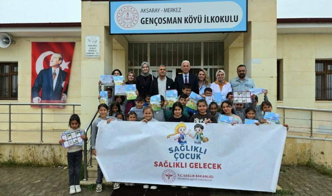 Aksaray’da Gençosman Köyü İlkokulu’nda düzenlenen “Sağlıklı Çocuk, Sağlıklı Gelecek” etkinliği