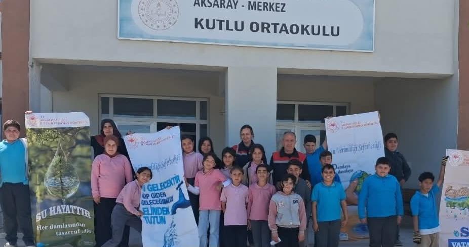 Aksaray’da “Su Verimliliği Seferberliği” kapsamında ilkokul öğrencilerine yönelik bilinçlendirme eğitimleri