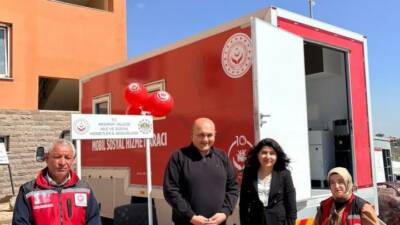 Mobil Sosyal Hizmet Aracı, Aksaray’da Ortaköy’den başlayarak Ağaçören ve Sarıyahşi