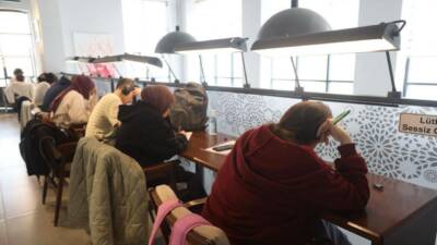 Aksaray’da sınav dönemine giren öğrenciler için hazırlanan çalışma alanları yoğun
