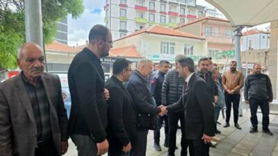 Ortaköy Belediyesi tarafından düzenlenen bayramlaşma programında ilçe protokolü ve vatandaşlar