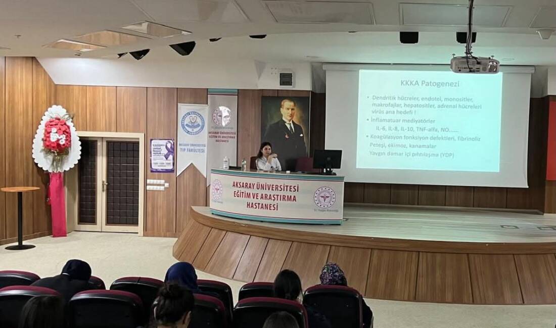 ASÜ Tıp Fakültesi’nde KKKA farkındalık eğitimi düzenlendi Enfeksiyon hastalıklarına karşı bilinç oluşturmak amacıyla düzenlenen eğitim programında, Kırım