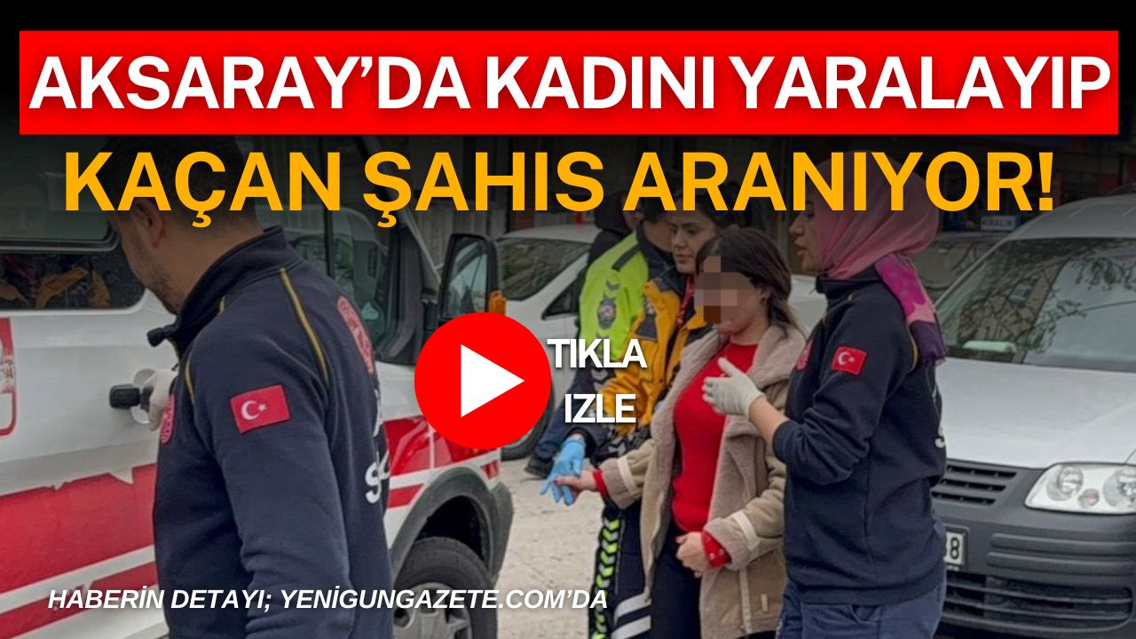 Aksaray’da yolun karşısına geçmek isteyen kadına plakasız motosiklet çarptı. Sürücü