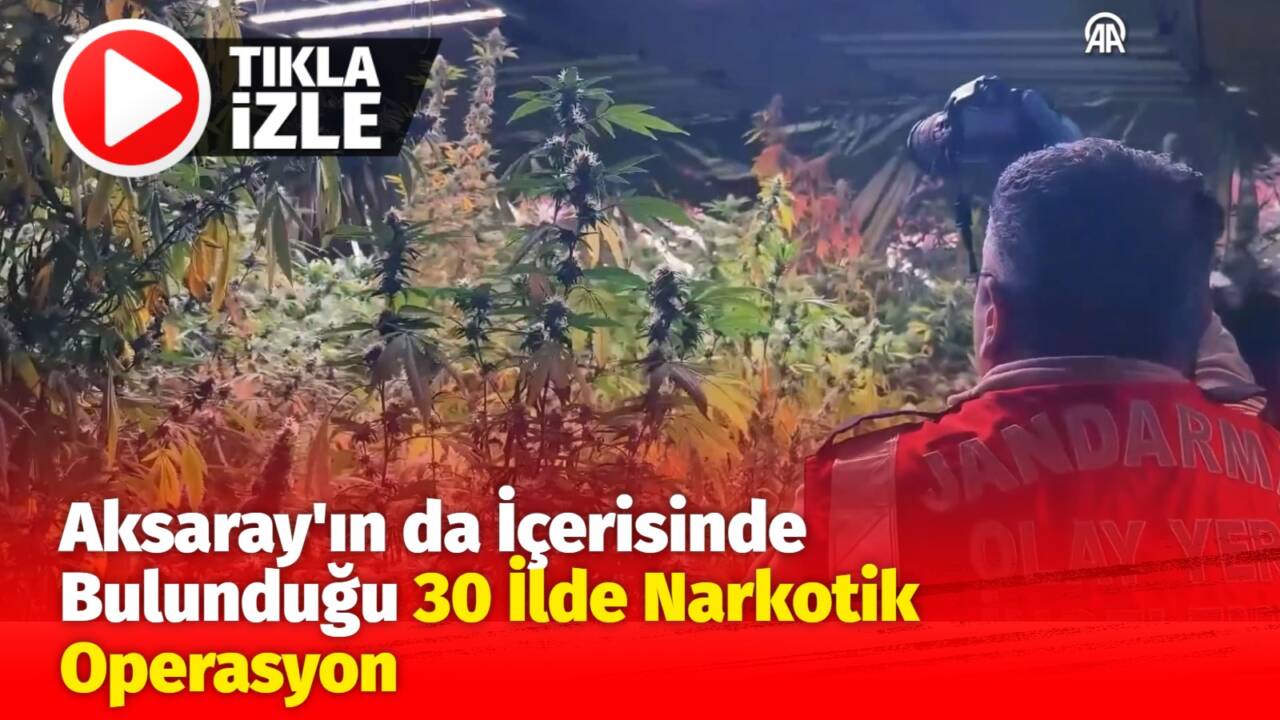 Jandarma Genel Komutanlığınca 30 ilde düzenlenen operasyonlarda 518 kilo uyuşturucu