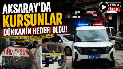 Aksaray’da sabah iş yerine gelen dükkan sahibi, kepenk ve cama