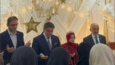 Aksaray’da hafızlığını tamamlayan 6. sınıf öğrencisi Hayrunnisa Kahveci için düzenlenen