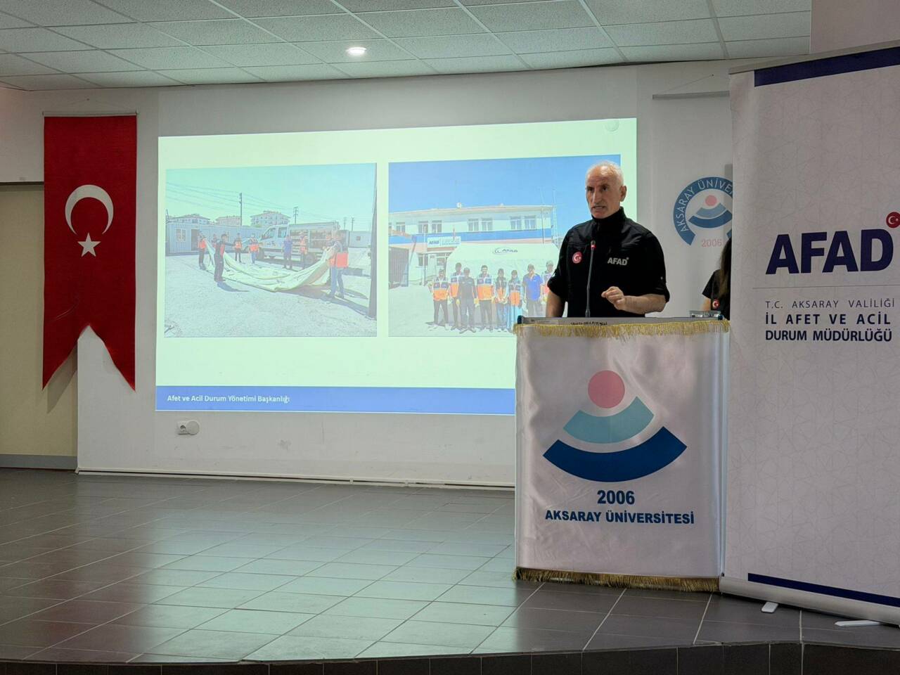 Aksaray’da afetlere hazırlıklı toplum bilincinin artırılması amacıyla önemli bir etkinlik