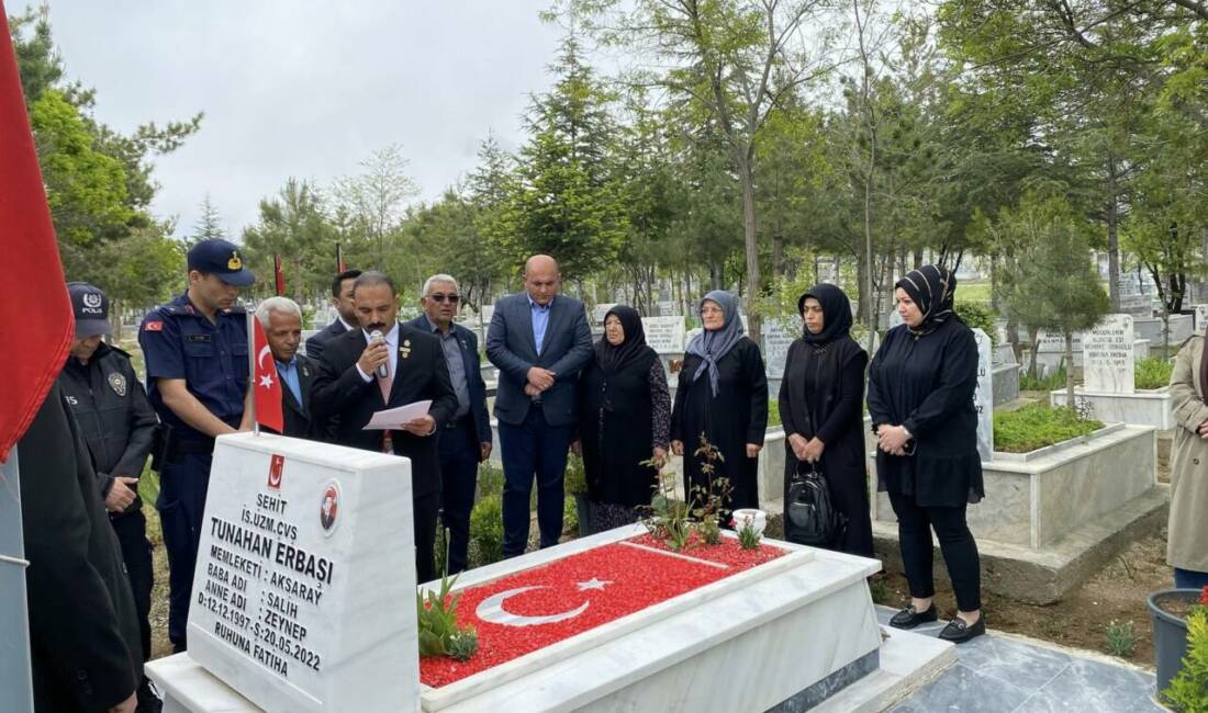 Aksaray’ın Ağaçören ilçesinde Şehit Tunahan Erbaşı, şehadetinin yıl dönümünde düzenlenen