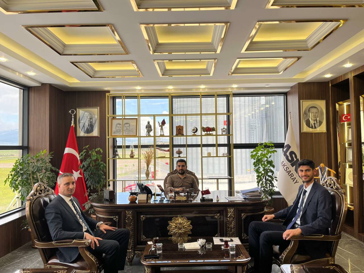 Vakıf Katılım Bankası Aksaray Şube yöneticileri, ASKON Aksaray Başkanı Hasan