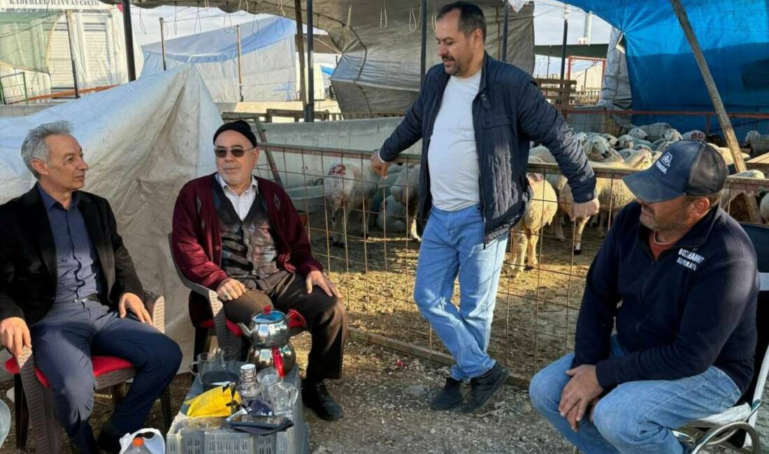Konya Kurban Pazarı’nı ziyaret eden Eskil Belediye Başkanı Mustafa Zavlak,