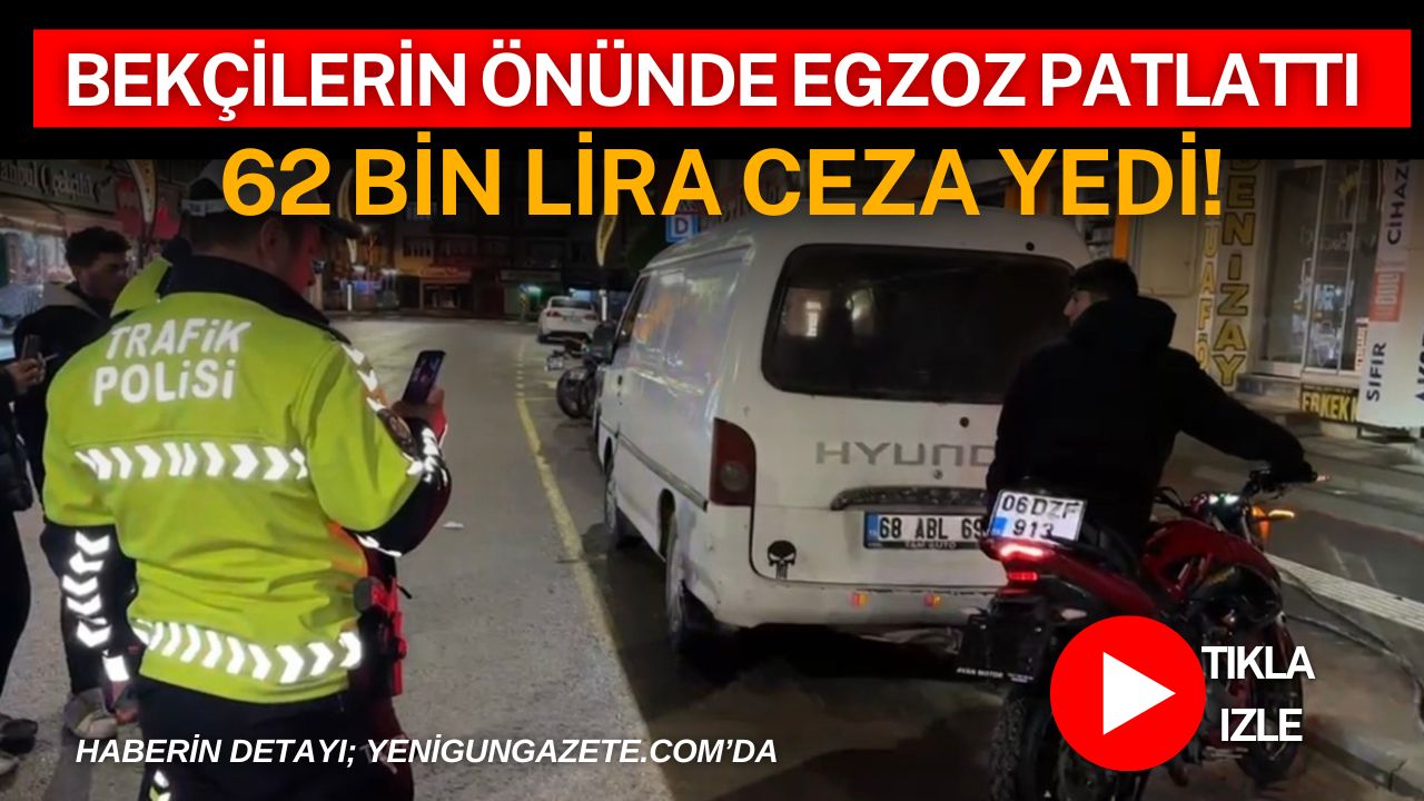 Aksaray Büyükbölcek Caddesi’nde plakasız ve abart egzozlu motosikletin bekçilerin önünden