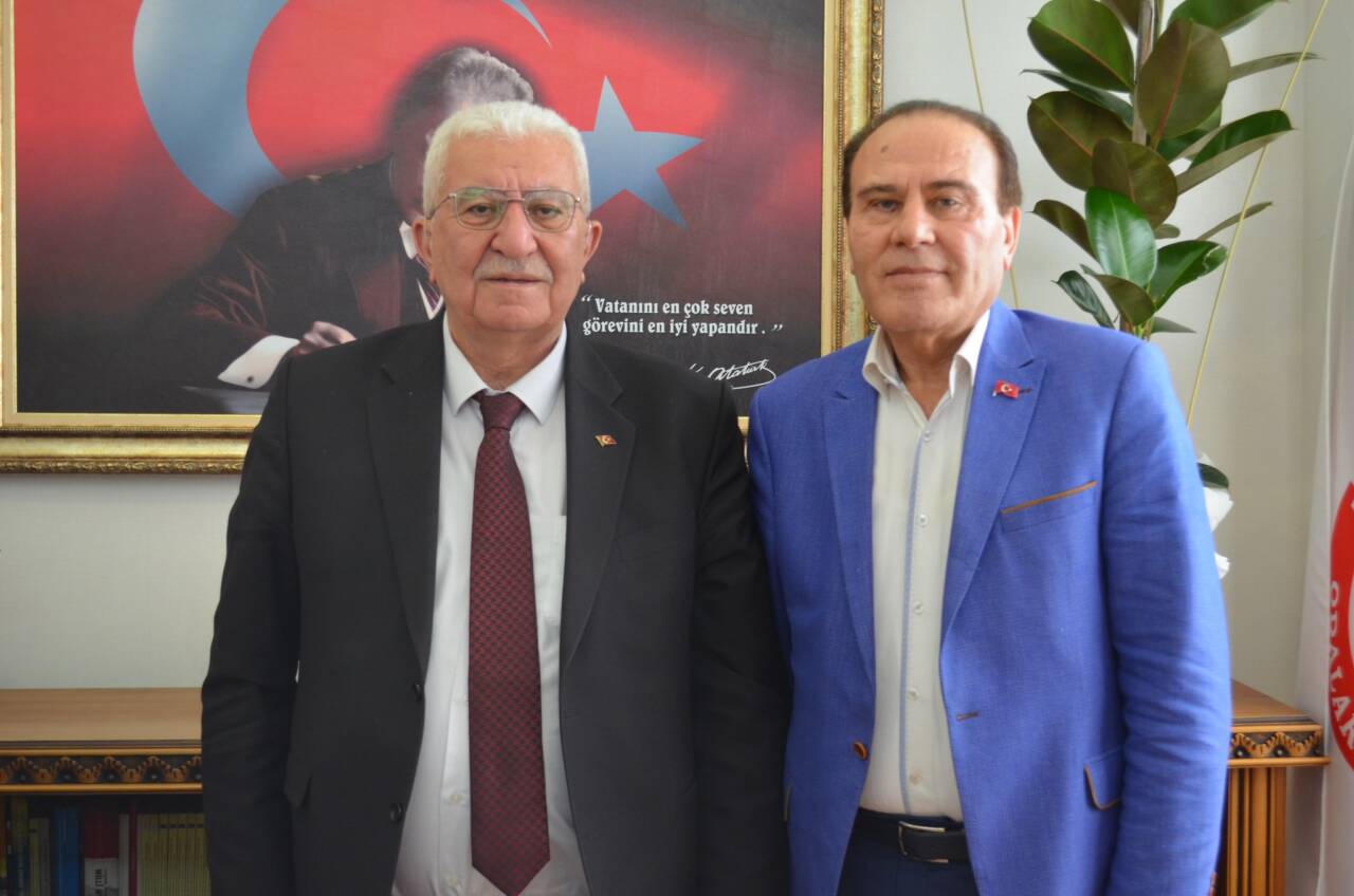 Aksaray’da Şehit Aileleri Derneği Başkanı Hüseyin Koçak, Birlik Başkanı Veysel