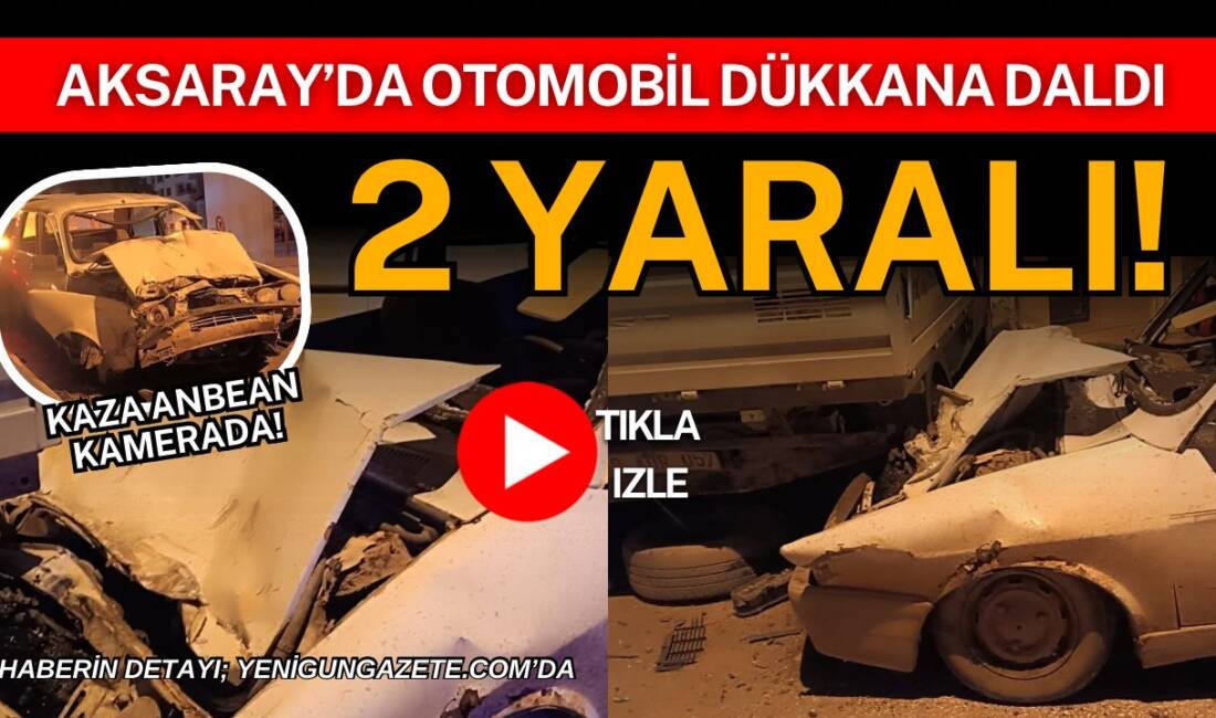 Aksaray’da alkollü olduğu iddia edilen sürücünün kullandığı otomobil, park halindeki