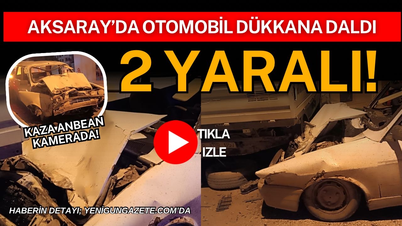 Aksaray’da alkollü olduğu iddia edilen sürücünün kullandığı otomobil, park halindeki