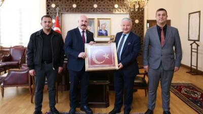 Güvenlik-İş Sendikası Başkanı Ömer Çağrıcı, Murat Duru’yu makamında ziyaret etti.