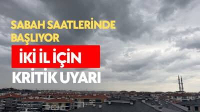 23 Mayıs 2026 Cumartesi sabahı itibarıyla Konya ve Aksaray’da kuvvetli