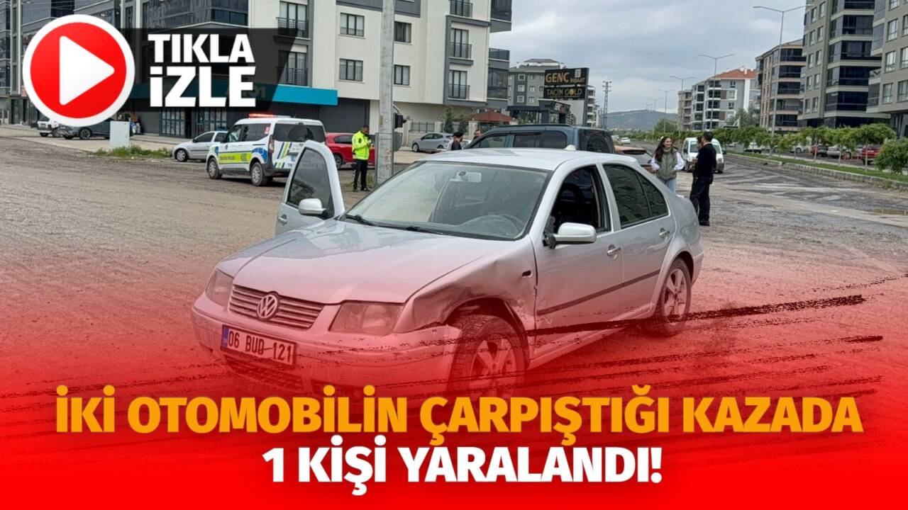 Aksaray’da iki otomobilin çarpıştığı trafik kazasında 1 kişi yaralandı. Yaralı