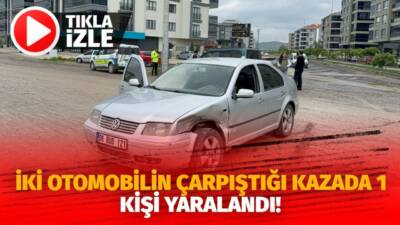 Aksaray’da iki otomobilin çarpıştığı trafik kazasında 1 kişi yaralandı. Yaralı